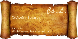 Csávás Laura névjegykártya